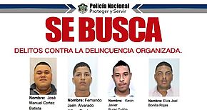Son 14 los más buscados en Panamá por homicidio y delincuencia organizada