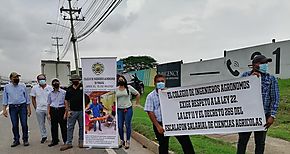 Ingenieros agrónomos protestan y exigen se respete Ley 22 del Consejo Técnico Nacional de Agricultura