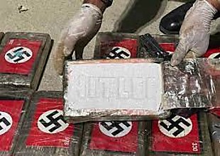 Incautan 58 kilos de cocaína destinada a Bélgica con símbolos nazis