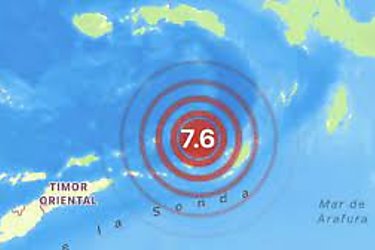 Un sismo de magnitud 76 sacude Indonesia aunque con pocos daños
