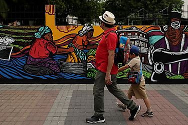 Colores afro contra discriminacin narra un mural de historia en Panam