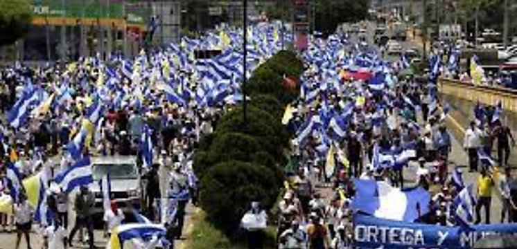 Multitud rechaza censura de dictadura de Nicaragua