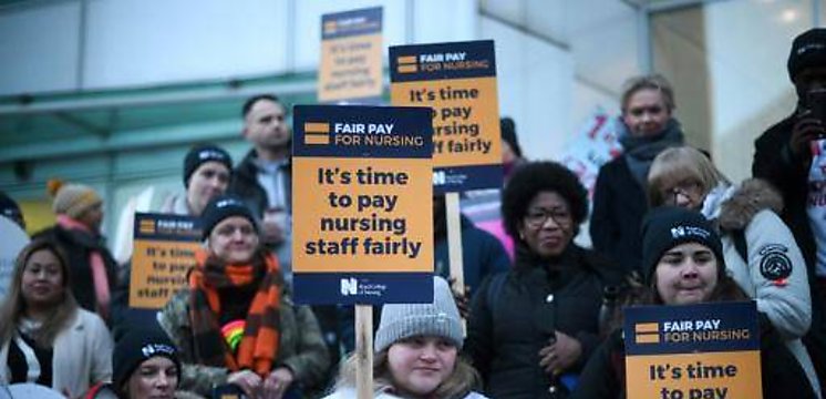 Gran huelga en la salud pública británica en febrero tras el anuncio de nuevos paros