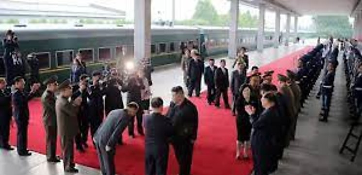 Kim Jongun llega en su tren blindado a Rusia